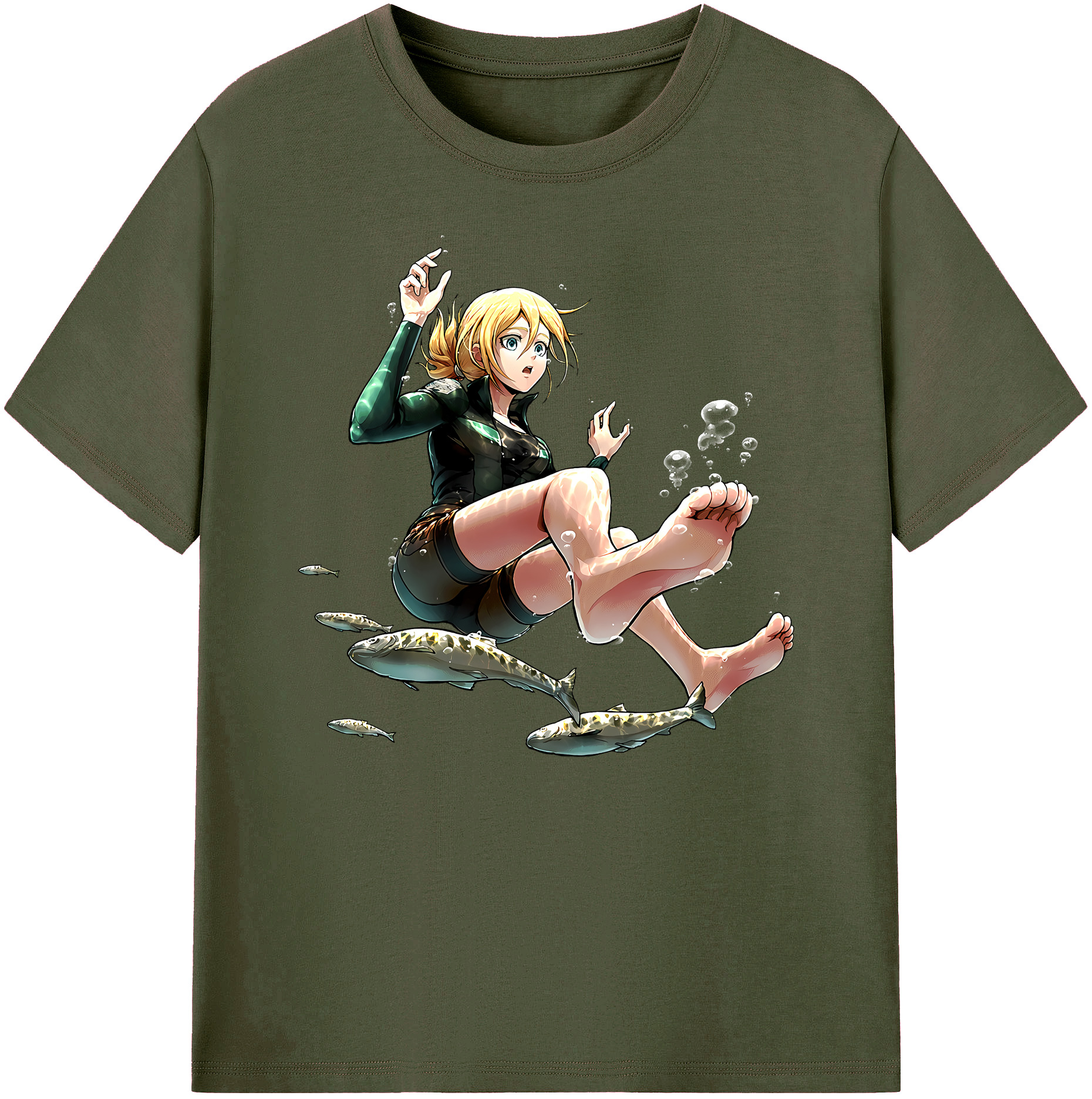 （画像用） 進撃の巨人 クリスタ·レンズ Attack on Titan Christa Lenz 綿100％ メンズ半袖Tシャツ｜肌触りやわらか＆通気性